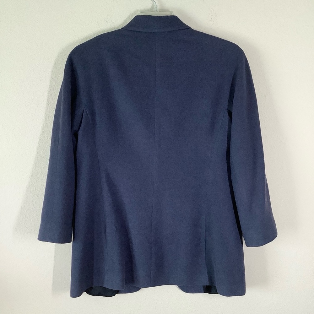 Vintage LAFAYETTE 148 Cashmere Blazer 12 Career Old Money Quiet Luxury NYC Made - Picture 10 of 12